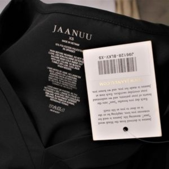 NWT Jaanuu Scrub Paneled Mesh V-Neck Top, Size XS * - Picture 3 of 3